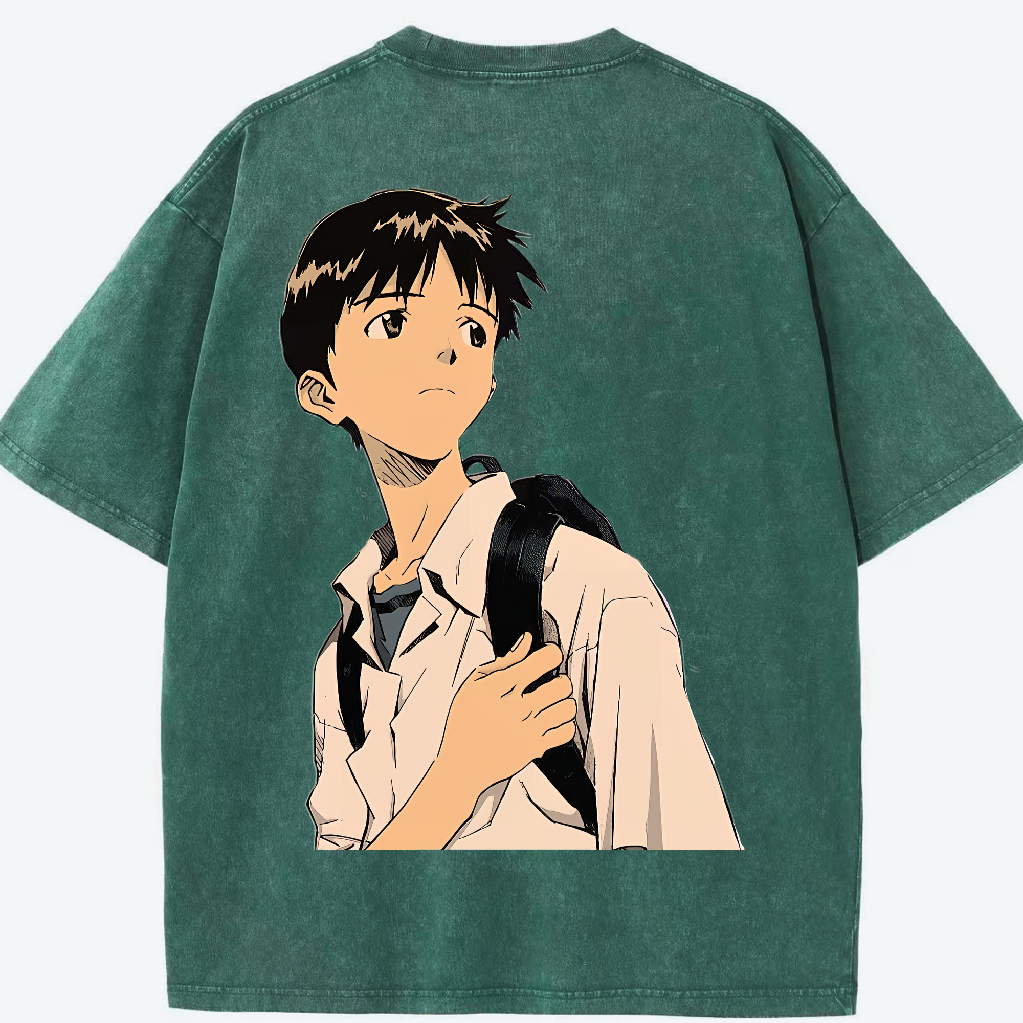 （画像用） EVA 新世紀エヴァンゲリオン 綿100% ヴィンテージ風 半袖Tシャツ（背面プリント）